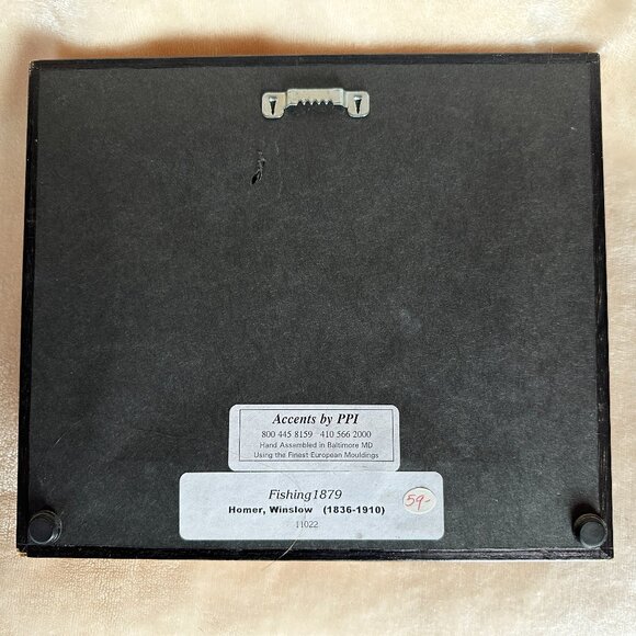 Winslow Homer Small Print of Painting "Fishing" 1879 - Picture 4 of 7